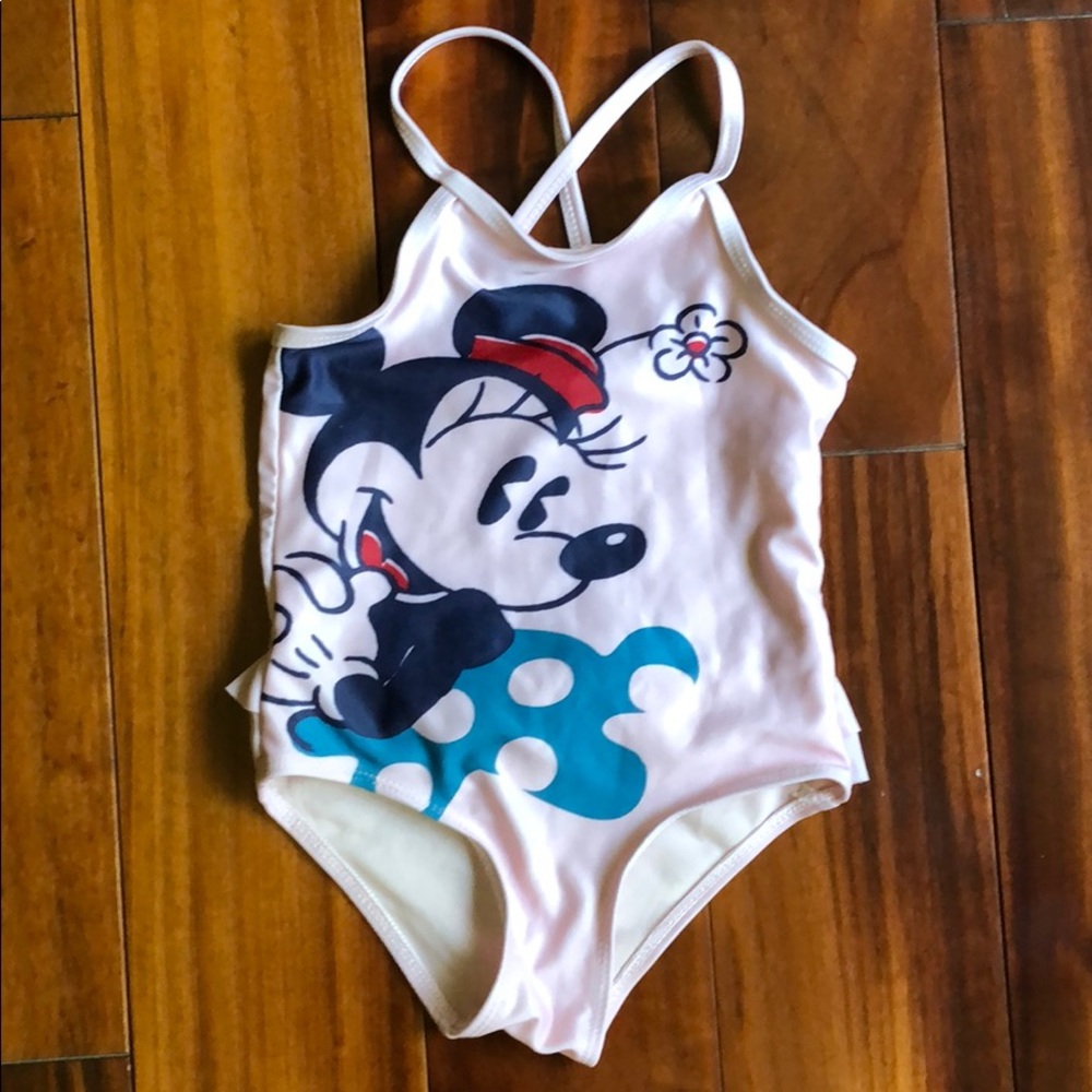 Disney Minnie Ruffle Swimsuit - Size 4T
